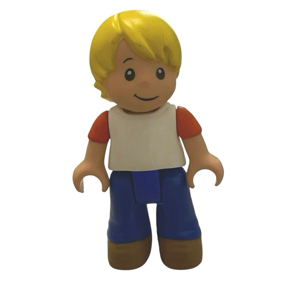 Vintage Mega Bloks Junior Builders 3" Tall Blonde Action Figure
